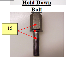 Patty-O-Matic Protege Hold Down Bolt